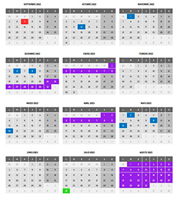 calendario escolar